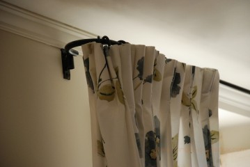 Tringle à rideaux provençale simple 12 sur mesure en fer forgé