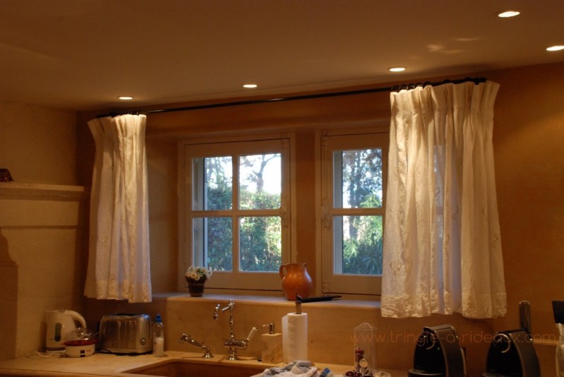 Tringle à rideaux provençale simple 12 sur mesure en fer forgé