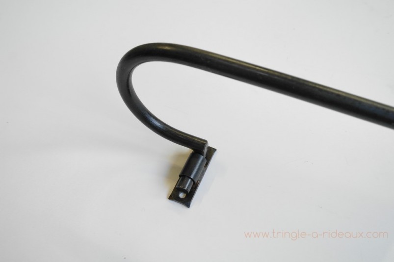 Tringle à rideaux provençale simple 16 sur-mesure en fer forgé - détail