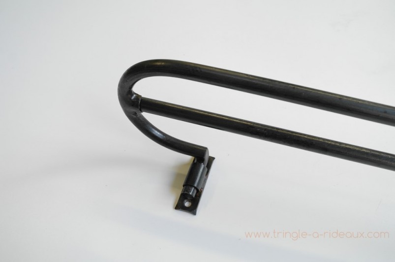 Tringle à rideaux provençale double 16 sur-mesure en fer forgé - produit