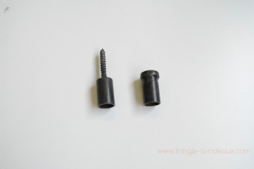 Fixation naissance tirefond et platine en fer forgé - test.tringle-a-rideaux.com