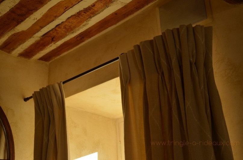 Tringle à rideaux provençale naissance simple 12 sur-mesure en fer forgé