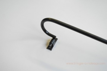 Tringle à rideaux provençale naissance simple 12 sur-mesure en fer forgé - détail