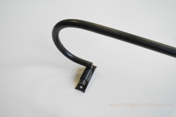 Tringle à rideaux provençale naissance simple 16 sur-mesure en fer forgé - détail