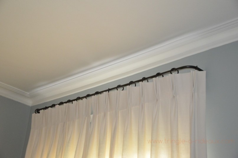 Tringle à rideaux Luberon simple 12 sur-mesure en fer forgé 