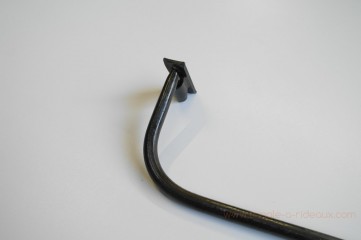 Tringle à rideaux Luberon simple 12 sur-mesure en fer forgé - détail