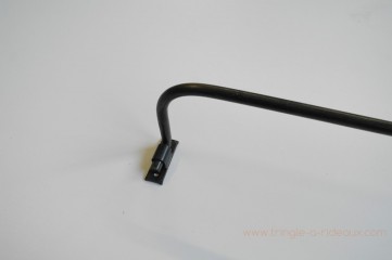 Tringle à rideaux Luberon simple 12 sur-mesure en fer forgé - détail