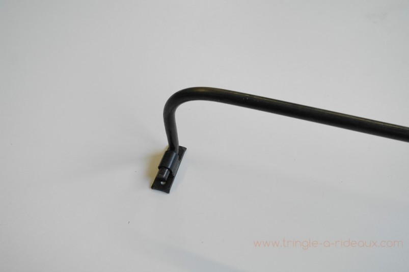 Tringle à rideaux Luberon simple 12 sur-mesure en fer forgé - détail