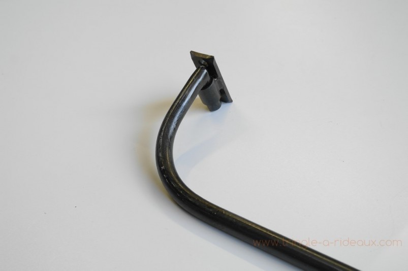 Tringle à rideaux Luberon simple 16 sur-mesure en fer forgé - détail