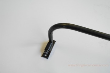 Tringle à rideaux Luberon simple 16 sur-mesure en fer forgé - détail