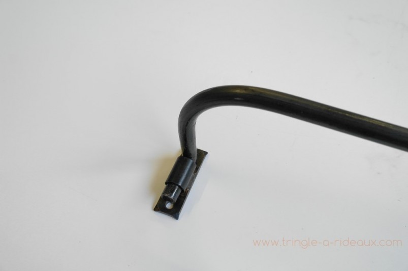 Tringle à rideaux Luberon simple 16 sur-mesure en fer forgé - détail