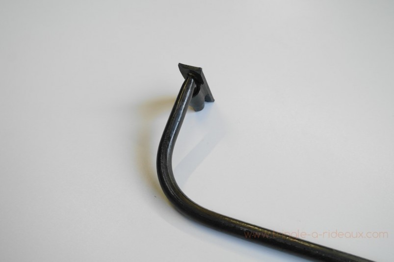 Tringle à rideaux Luberon naissance simple 12 sur-mesure en fer forgé - détail