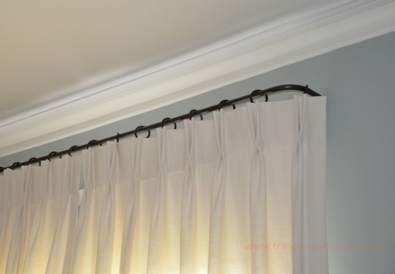 Tringle à rideaux Luberon naissance simple 16 sur-mesure en fer forgé - rideaux