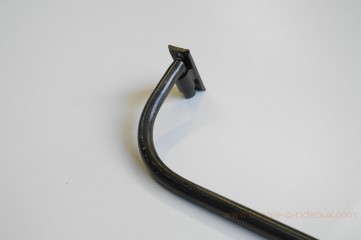 Tringle à rideaux Luberon naissance simple 16 sur-mesure en fer forgé - détail