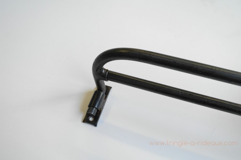 Tringle à rideaux Luberon naissance double 16 sur-mesure en fer forgé - détail