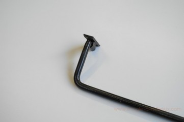 Tringle à rideaux Coudée simple 12 sur-mesure en fer forgé - détail