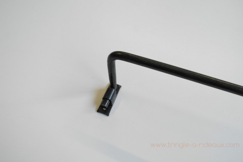 Tringle à rideaux Coudée simple 12 sur-mesure en fer forgé - détail