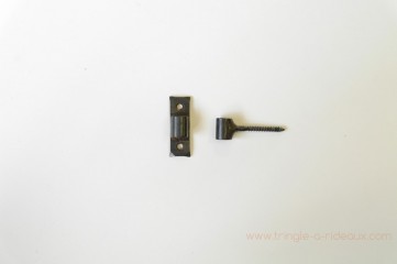 Fixations tirefond et platine, type manchon, en fer forgé - test.tringle-a-rideaux.com