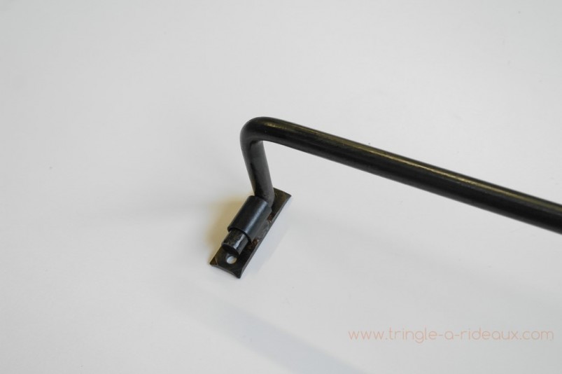 Tringle à rideaux Coudée simple 16 sur-mesure en fer forgé - détail