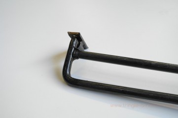 Tringle à rideaux Coudée double 16 sur-mesure en fer forgé - détail