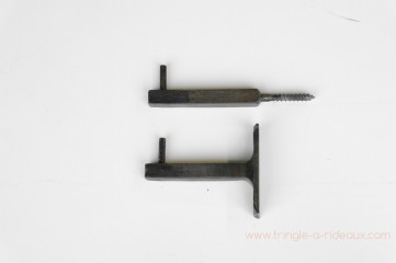 Fixations tirefond et platine, type python, en fer forgé - test.tringle-a-rideaux.com