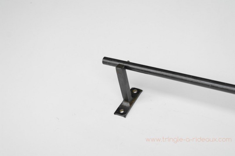 Tringle à rideaux Droite simple 16 sur-mesure en fer forgé sans embout - détail