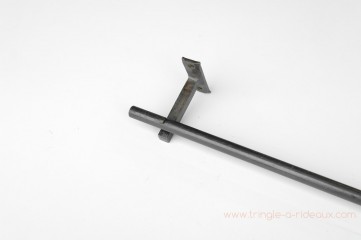 Tringle à rideaux Droite simple 16 sur-mesure en fer forgé sans embout - détail