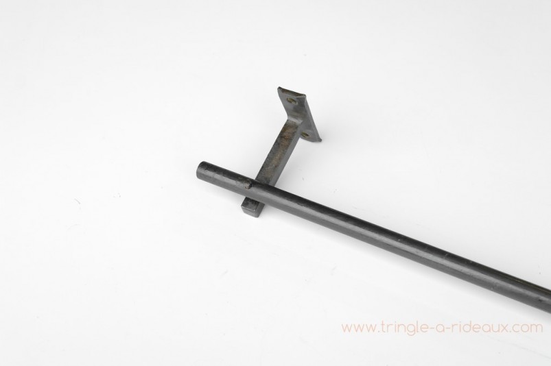 Tringle à rideaux Droite simple 16 sur-mesure en fer forgé sans embout - détail