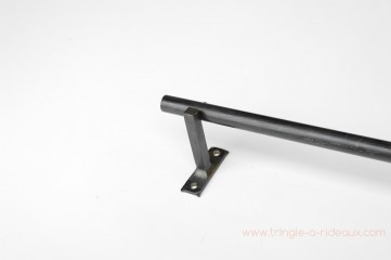 Tringle à rideaux Droite naissance simple 21 sur-mesure en fer forgé sans embout - détail