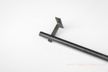 Tringle à rideaux Droite naissance simple 21 sur-mesure en fer forgé sans embout - détail