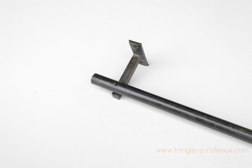 Tringle à rideaux Droite naissance simple 21 sur-mesure en fer forgé sans embout - détail