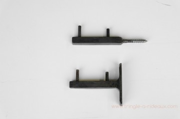 Fixations tirefond et platine, type python, en fer forgé - test.tringle-a-rideaux.com