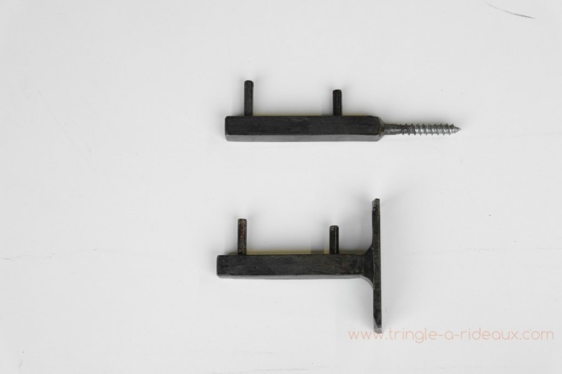 Fixations tirefond et platine, type python, en fer forgé - test.tringle-a-rideaux.com