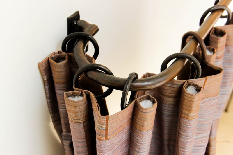 Tringle à rideaux provençale simple 16 sur-mesure en fer forgé