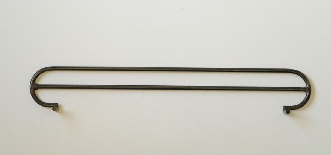 Tringle à rideaux provençale double 16 sur-mesure en fer forgé - produit