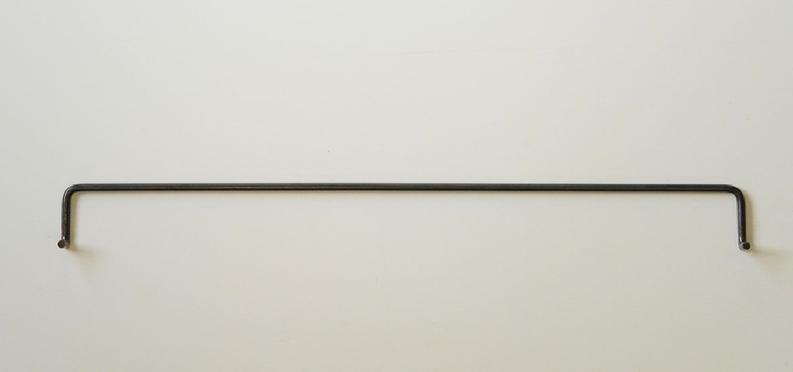 Tringle à rideaux Coudée simple 12 sur-mesure en fer forgé - produit