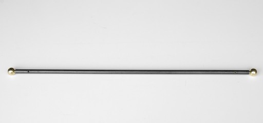 Tringle à rideaux Droite simple 16 sur-mesure en fer forgé boule dorée - produit