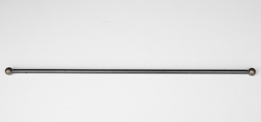 Tringle à rideaux Droite simple 16 sur-mesure en fer forgé boule noircie - produit