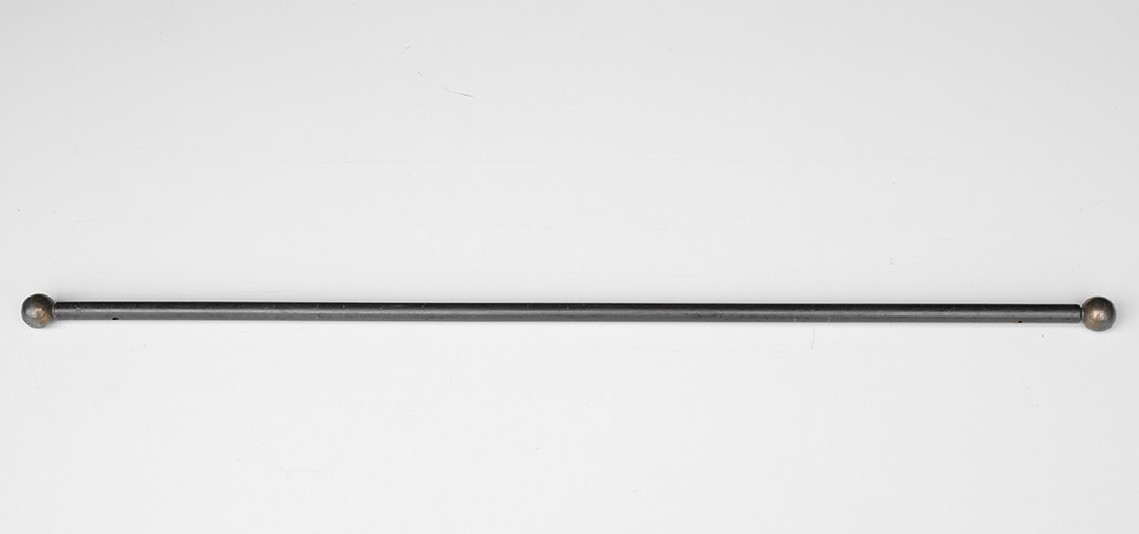 Tringle à rideaux Droite simple 16 sur-mesure en fer forgé boule noircie - produit