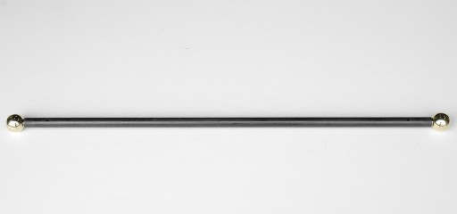 Tringle à rideaux Droite simple 21 sur-mesure en fer forgé boule dorée - produit