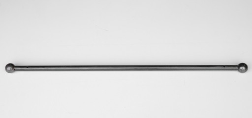 Tringle à rideaux Droite simple 21 sur-mesure en fer forgé boule noircie - produit