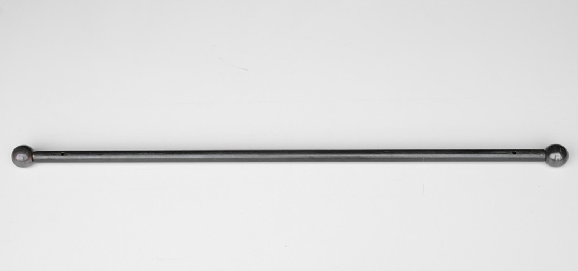 Tringle à rideaux Droite simple 21 sur-mesure en fer forgé boule noircie - produit