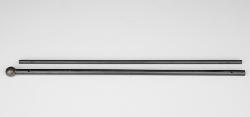 Tringle à rideaux Droite naissance double 21 sur-mesure en fer forgé boule noircie - produit