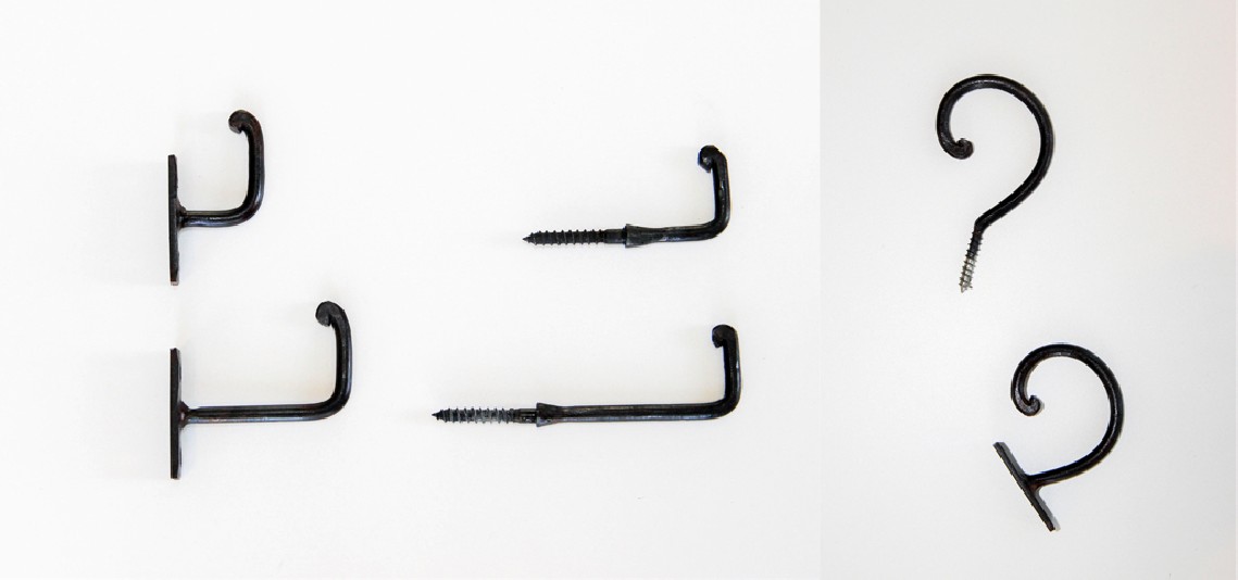 Crochets d’embrasses tringle à rideaux