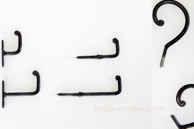 Crochets d’embrasses tringle-a-rideaux.com le spécialiste de la tringle à rideaux sur mesure