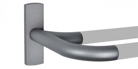 Tringle à rideaux Bastide Corner double coloris gris acier de chez Houles