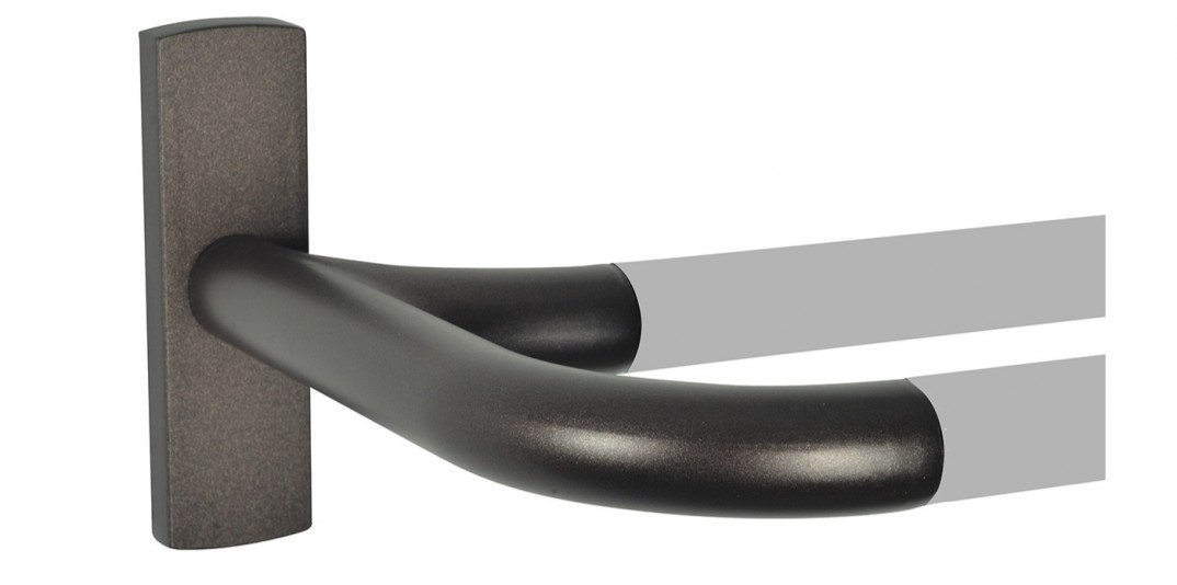 Tringle à rideaux Bastide Corner double coloris bronze de chez Houles