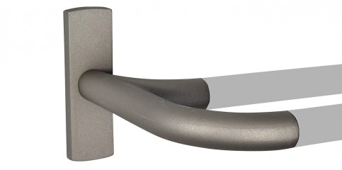 Tringle à rideaux Bastide Corner double coloris gris fumé de chez Houles