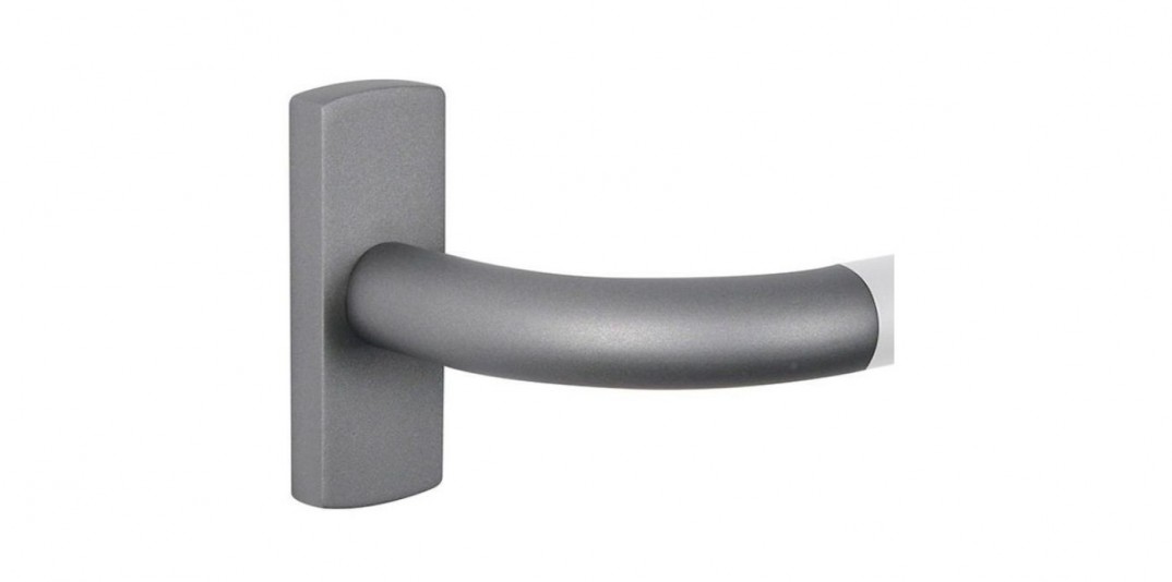 Tringle à rideaux Bastide Corner de chez Houles modèle gris acier simple