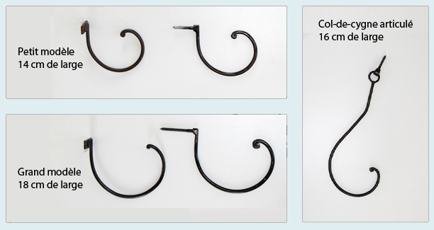 Crochets d'embrasses pour embrasses en tissus Crochets d'embrasses forgés pour embrasses en tissus rideaux - test.tringle-a-rideaux.com